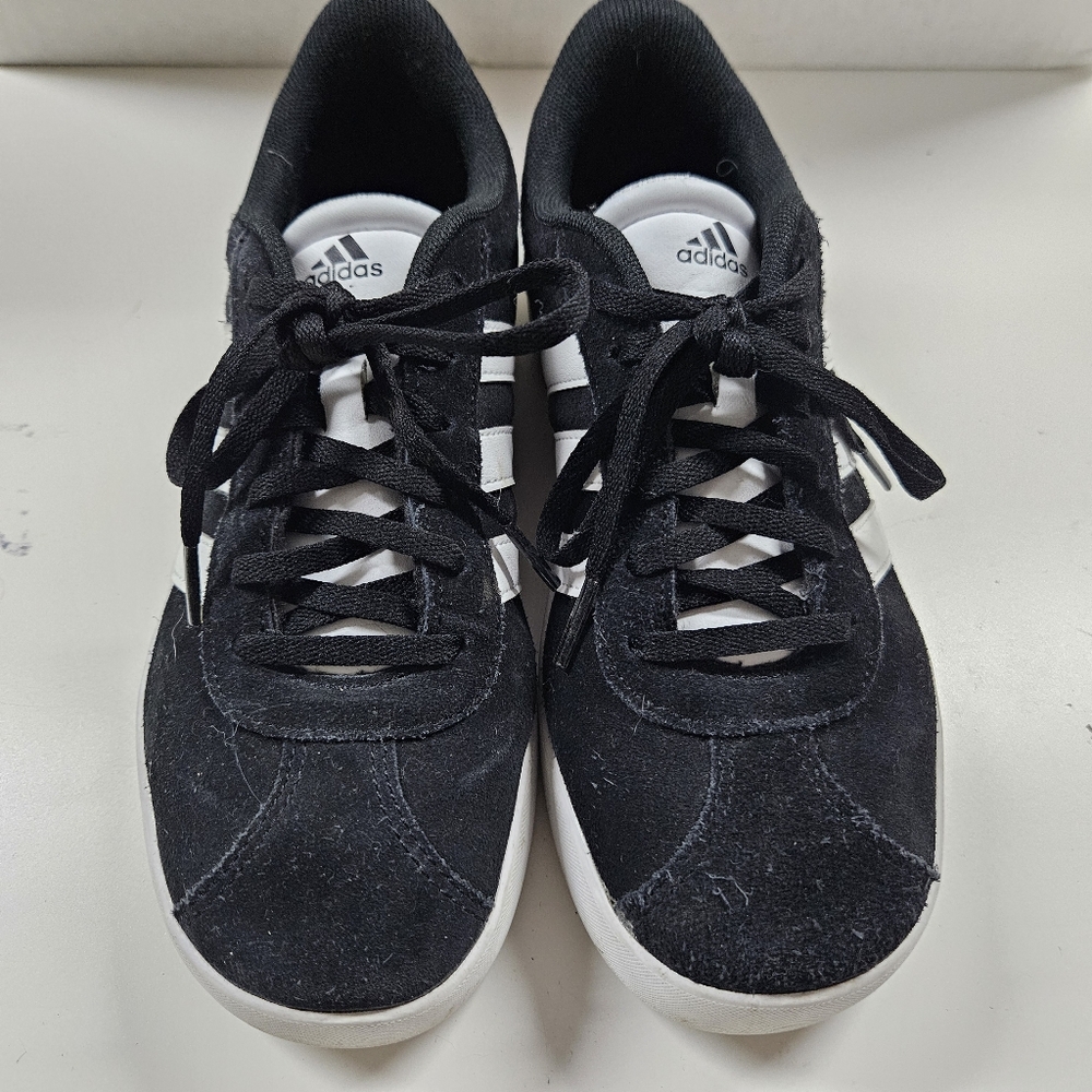 adidas VL Court 3.0 Sneaker Black Size 4 Big Kids - Picture 2 of 7